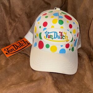 Von Dutch Kids Colorful Polka Dot Hat